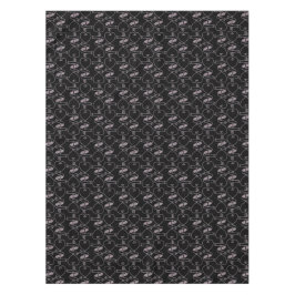 Elegantes, modernes rosa Herz- und Keys-Muster| Tischdecke