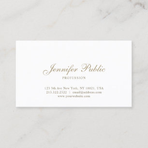 Elegantes modernes schlankes chic Grafikdesign sch Visitenkarte