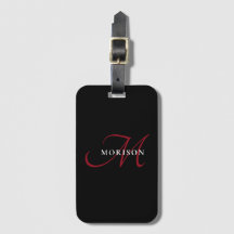 Elegantes, modernes Schwarzes Script Monogram