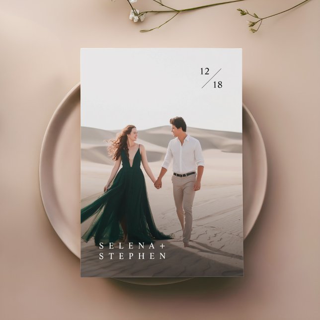 Elegantes, modernes Script-Foto - Einladung zur Ho (Von Creator hochgeladen)