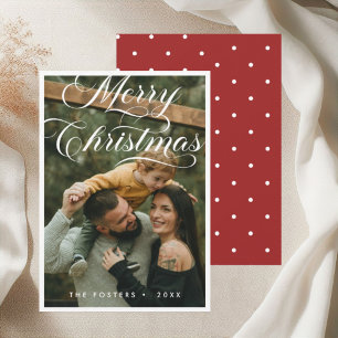 Elegantes modernes Script-Foto Frohe Weihnachten