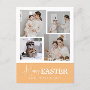 Elegantes, modernes Script Happy Oaster Foto Feiertagspostkarte