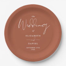 Elegantes, modernes Script Terracotta Wedding