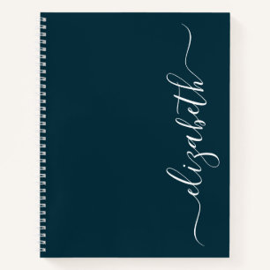 Elegantes modernes Skript personalisiert Notizbuch