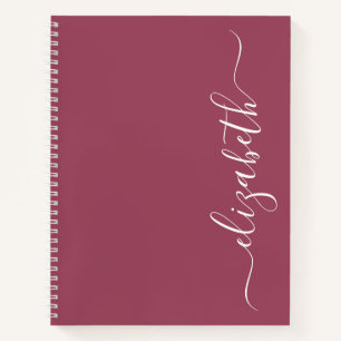 Elegantes modernes skript Personalized Notizbuch