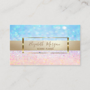 Elegantes Modernes Trendiges Bokeh Ombre, Gold Rah Visitenkarte