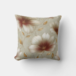 Elegantes modernes trendiges stilvolles rotes gold kissen