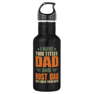 Elegantes modernes Vatertagsgeschenk Bester Gastge Edelstahlflasche