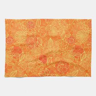 Elegantes modernes vintage-trendiges Floral Geschirrtuch