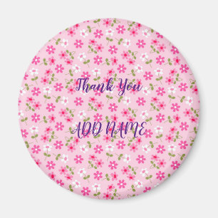 Elegantes modernes vintage trendiges Floral Magnet