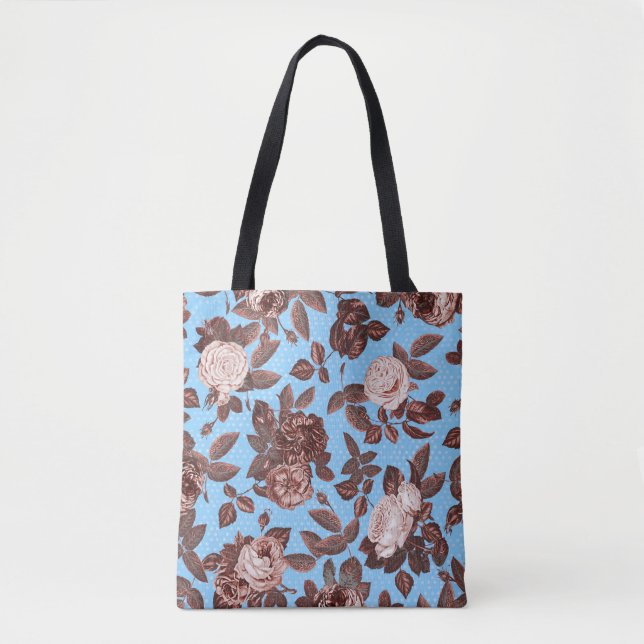 Elegantes modernes Vintages Blumenmuster (Vorderseite)