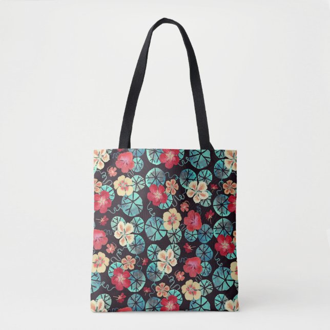 Elegantes modernes Vintages Blumenmuster (Vorderseite)