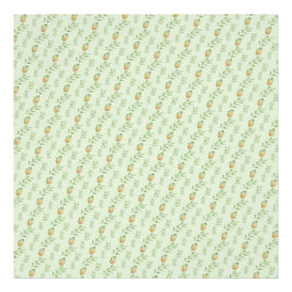 Elegantes modernes Wasserfarbmuster mit grünen Blä Fotodruck