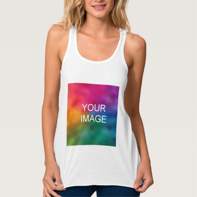 Elegantes modernes weißes Template modifizieren Tank Top (Vorderseite)