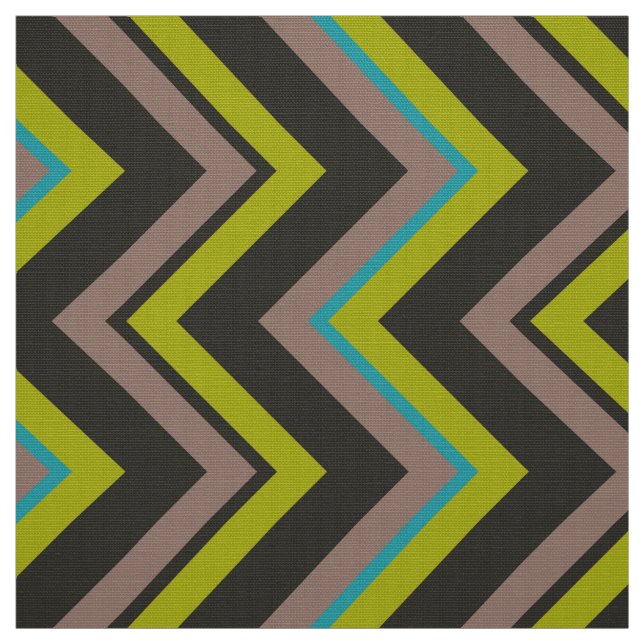 Elegantes modernes Zickzack Zigzag Muster 2 Stoff (Muster)