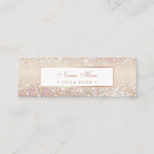 Elegantes modisches PastellgoldminiVisitenkarte Mini Visitenkarte