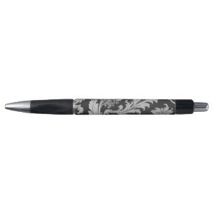 Elegantes monochromes Fleur-Vintages Muster Kugelschreiber