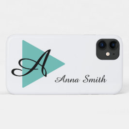 Elegantes Monogram Abtract Aquamarines Design Case-Mate iPhone Hülle