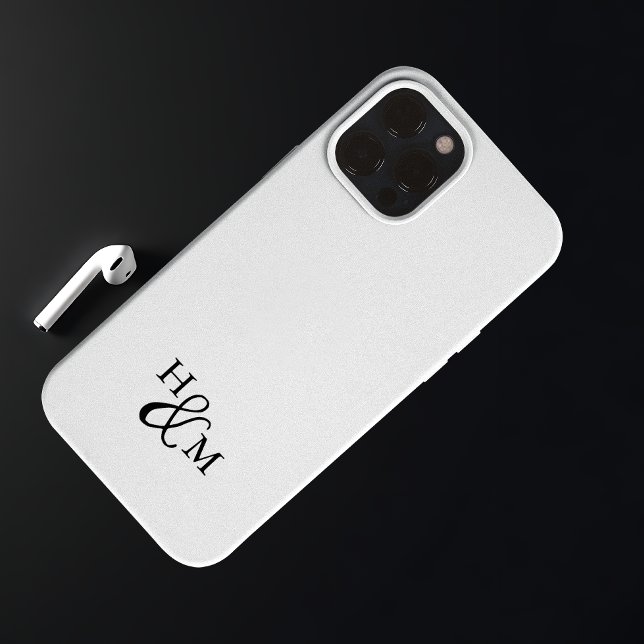 Elegantes Monogram Modernes Minimalistisches Schwa Case-Mate iPhone Hülle (Von Creator hochgeladen)