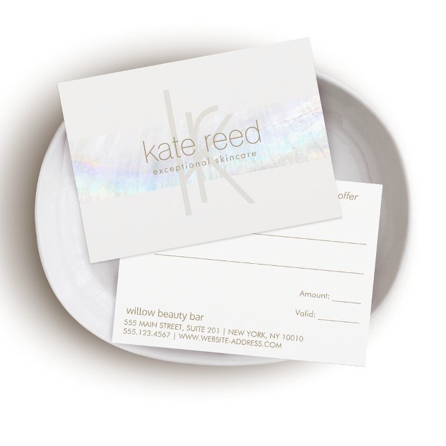 Elegantes Monogram Modernes Seashell Geschenkzerti Dankeskarte (Von Creator hochgeladen)