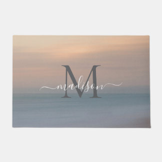 Elegantes Monogram Name Design - Feminine Script Fußmatte