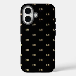 Elegantes Monogramm حروف اسم iPhone 16 Hülle