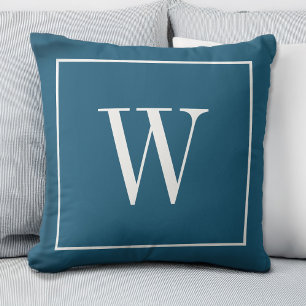 Elegantes Monogramm Anfangsbuchstabe Stylisch Tren Kissen