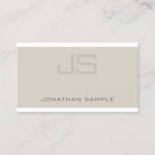 Elegantes Monogramm Beruflich Modernes Design Schl Visitenkarte