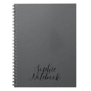 Elegantes Monogramm-Blumenmuster personalisierter Notizblock