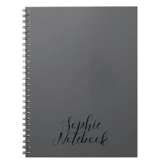 Elegantes Monogramm-Blumenmuster personalisierter  Notizblock