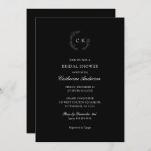 Elegantes Monogramm-Brautparty