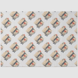 Elegantes Monogramm-Design Letter I Muster 1 Seidenpapier