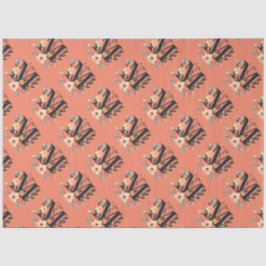 Elegantes Monogramm-Design Letter M Muster 1 Seidenpapier