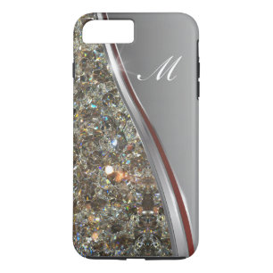 Elegantes Monogramm-Design mit Bling-Effekt Case-Mate iPhone Hülle