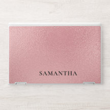 Elegantes Monogramm dunkelrosa Glitter Laptop-Hüll