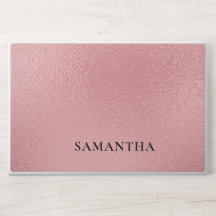 Elegantes Monogramm dunkelrosa Glitter Laptop-Hüll