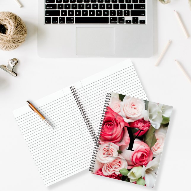 Elegantes Monogramm für den benutzerdefinierten An Notizbuch (Von Creator hochgeladen)