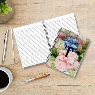 Elegantes Monogramm für den benutzerdefinierten An Notizbuch