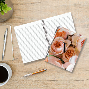 Elegantes Monogramm für den benutzerdefinierten An Notizbuch