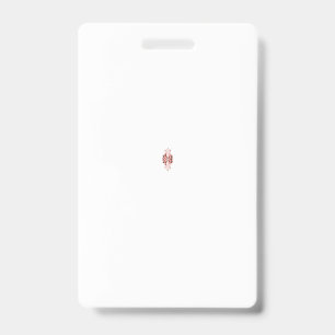 Elegantes Monogramm-Hochzeitsabzeichen Ausweis