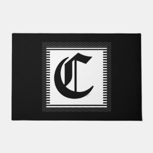 ELEGANTES MONOGRAMM INITIAL C FUßMATTE