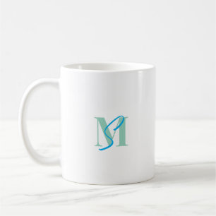 Elegantes Monogramm Kaffeetasse
