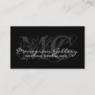 Elegantes Monogramm-kundengerechte Visitenkarte