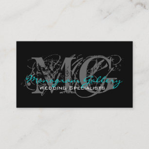 Elegantes Monogramm-kundengerechtes Visitenkarte