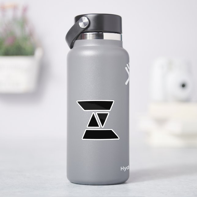 Elegantes Monogramm mit dem Buchstaben Z. Aufkleber (HydroFlask)