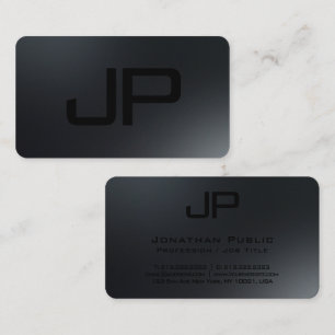 Elegantes Monogramm moderner Minimalistischer Vorl Visitenkarte