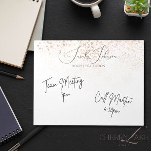 Elegantes monogramm personalisierte Schrift Gold A Notizblock