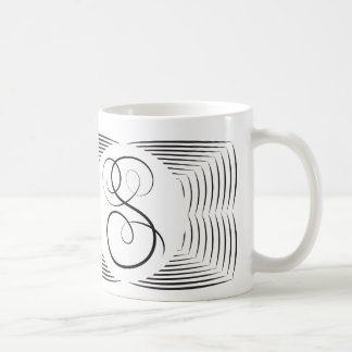 Elegantes Monogramm S Tasse