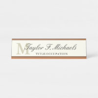 Elegantes Monogramm und Name