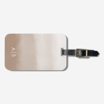 Elegantes monogrammiertes Wasserfarbe-Pilz-Braun-O